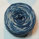 3-ply french wool Fado - Indigo with tie and dye effect