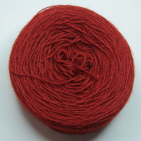 Laine 20/4 - Pelotes de 100g Rouge garance foncé