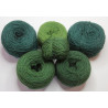 20/2 wool leftovers - Greens 115g