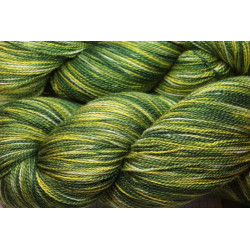 Merino and silk Nm 16/2 - Tie and dye green