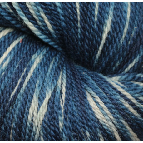 Mérinos bio 7/2 - Tie dye indigo