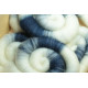 Organic merino and french wool rolags - 71g