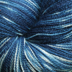 Merino and silk Nm 24/2 -  Dark indigo tie dye