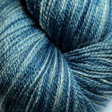 Mérinos et soie 16/2 - Indigo en fermentation tie and dye moyen