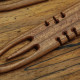 Mini shuttle wiith notches - solid plum wood