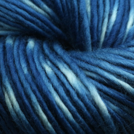 Laine 1 brin Nm 1/1 - Indigo moyen tie dye en fermentation